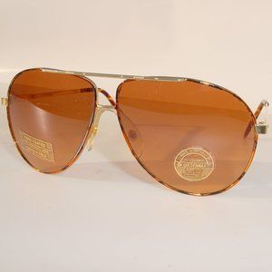 NWT TruVintage DoubleBridge Goldenmax Aviator w/hydrophobic lens tech sunglasses